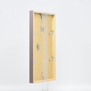 Efektní dřevěný rám profil 35 hnědý 10,5x14,8 cm muzejní sklo