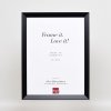 Dřevěný rám s efektem Top N černý 10,5x14,8 cm antireflexní sklo