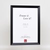 Dřevěný rám s efektem Top N černý 10,5x14,8 cm antireflexní sklo