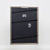 Efektní rám z masivního dřeva profil 25 šedý 10,5x14,8 cm muzejní sklo
