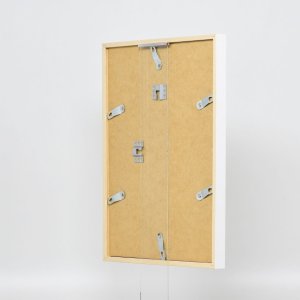 Efektní dřevěný rám profil 35 bílý 10,5x14,8 cm normální sklo + distanční rámeček