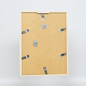 Efektní dřevěný rám profil 35 bílý 10,5x14,8 cm normální sklo + distanční rámeček