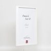Efektní dřevěný rám profil 35 bílý 10,5x14,8 cm normální sklo + distanční rámeček