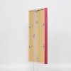 Efektní dřevěný rám profil 35 červený 10,5x14,8 cm normální sklo + distanční rámeček