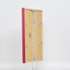 Efektní dřevěný rám profil 35 červený 10,5x14,8 cm normální sklo + distanční rámeček