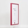 Efektní dřevěný rám profil 35 červený 10,5x14,8 cm normální sklo + distanční rámeček