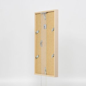 Efektní dřevěný rám profil 35 světle hnědý 10,5x14,8 cm normální sklo + distanční rámeček