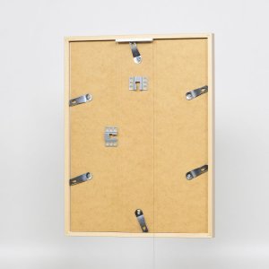 Efektní dřevěný rám profil 35 světle hnědý 10,5x14,8 cm normální sklo + distanční rámeček