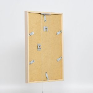 Efektní dřevěný rám profil 35 světle hnědý 10,5x14,8 cm normální sklo + distanční rámeček