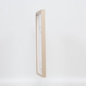 Efektní dřevěný rám profil 35 světle hnědý 10,5x14,8 cm normální sklo + distanční rámeček