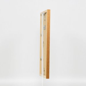 Efektní dřevěný rám profil 33 dub 10,5x14,8 cm muzejní sklo