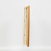 Efektní dřevěný rám profil 33 dub 10,5x14,8 cm muzejní sklo