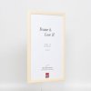 Efektní dřevěný rám profil 89 bílý 10,5x14,8 cm muzejní sklo