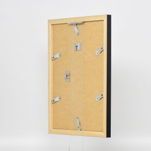 Dřevěný rám s efektem Top N černý 10,5x14,8 cm muzejní sklo