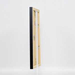 Dřevěný rám s efektem Top N černý 10,5x14,8 cm muzejní sklo