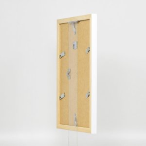 Dřevěný rám s efektem Top N bílý 10,5x14,8 cm muzejní sklo