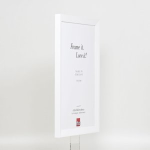 Dřevěný rám s efektem Top N bílý 10,5x14,8 cm muzejní sklo
