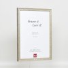 Efektní dřevěný rám profil 2070 normální sklo 10,5x14,8 cm stříbrný
