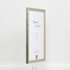 Efektní dřevěný rám profil 2070 normální sklo 10,5x14,8 cm stříbrný