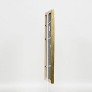 Efektní dřevěný rám profil 2070 normální sklo 10,5x14,8 cm zlatý
