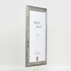 Efektní dřevěný rám profil 94 stříbrný 10,5x14,8 cm antireflexní sklo