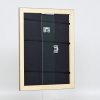 Efektní dřevěný rám profil 94 zlatý 10,5x14,8 cm antireflexní sklo