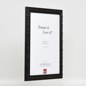 Efektní dřevěný rámový profil 94 černý 10,5x14,8 cm antireflexní sklo
