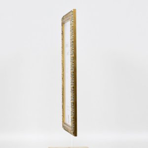 Efektní dřevěný rám profil 94 zlatý 10,5x14,8 cm akrylové sklo