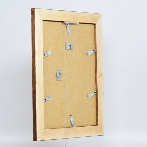 Efektní dřevěný rám 2400 hnědý 10,5x14,8 cm muzejní sklo