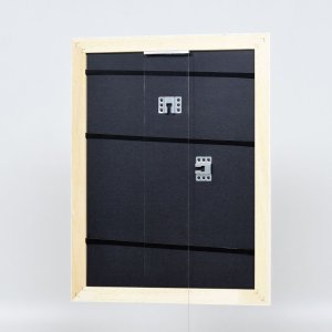 Efektní dřevěný barokní rám profil 37 bílý 10,5x14,8 cm muzejní sklo