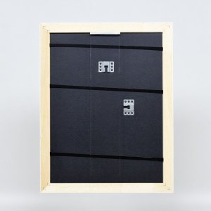 Efektní dřevěný barokní rám profil 37 bílý 10,5x14,8 cm muzejní sklo