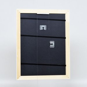 Efektní dřevěný barokní rám profil 37 bílý 10,5x14,8 cm muzejní sklo