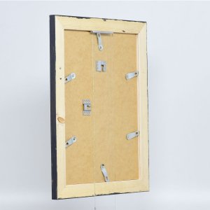 Efektní obrazový rám z masivního dřeva 2240 černý 10,5x14,8 cm antireflexní sklo