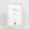 Efektní rám na obrazy z masivního dřeva 2240 bílý 10,5x14,8 cm antireflexní sklo