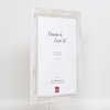 Efektní rám na obrazy z masivního dřeva 2240 bílý 10,5x14,8 cm antireflexní sklo