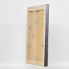 Efektní rám z masivního dřeva profil 28 stříbrný 10,5x14,8 cm muzejní sklo