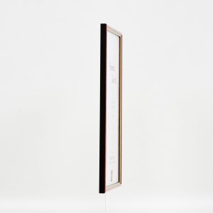 Efektní dřevěný rám profil 23 červená 13x13 cm čiré sklo