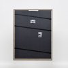 Efektní rám z masivního dřeva profil 25 žlutý 13x13 cm čiré sklo