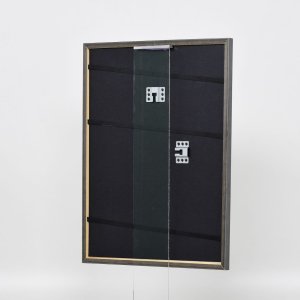 Efektní rám z masivního dřeva profil 25 modrý 13x13 cm čiré sklo
