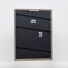 Efektní rám z masivního dřeva profil 25 ořechově hnědý 13x13 cm čiré sklo