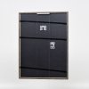 Efektní dřevěný rám profil 23 modrý 13x13 cm antireflexní sklo
