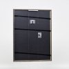 Efektní dřevěný rám profil 23 modrý 13x13 cm antireflexní sklo