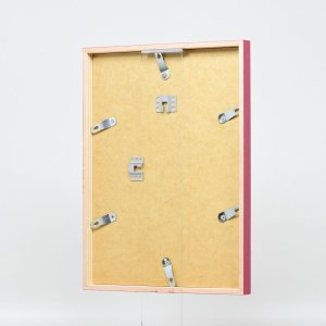 Efektní dřevěný rámový profil 35 červený 13x13 cm antireflexní sklo