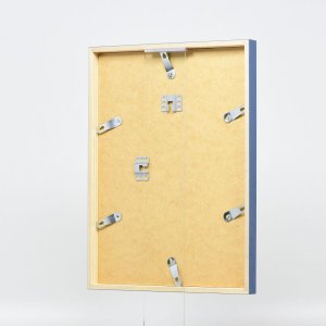 Efektní dřevěný rám profil 35 modrý 13x13 cm antireflexní sklo