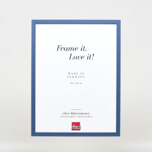 Efektní dřevěný rám profil 35 modrý 13x13 cm antireflexní sklo