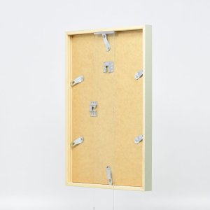 Efektní dřevěný rám profil 35 zelený 13x13 cm antireflexní sklo