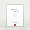 Efektní dřevěný rám profil 35 zelený 13x13 cm antireflexní sklo