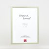 Efektní dřevěný rám profil 35 zelený 13x13 cm antireflexní sklo