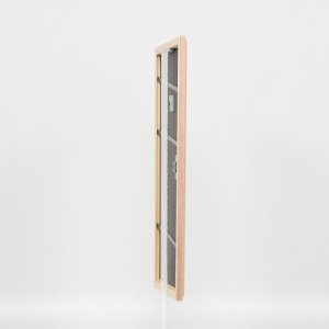 Efektní dřevěný rám profil 32 světle hnědý 13x13 cm normální sklo