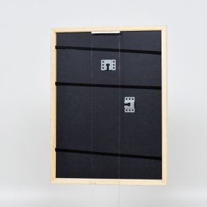 Efektní dřevěný rámový profil 38 bílý 13x13 cm antireflexní sklo